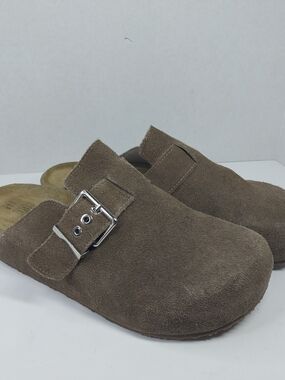 Project Cloud Memory Foam Size 10 Genuine Leather Platform Comfort Clogs Shoes